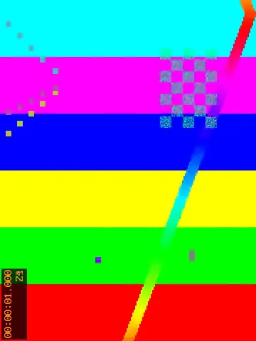Example video frame rotated 90 degrees to the left
