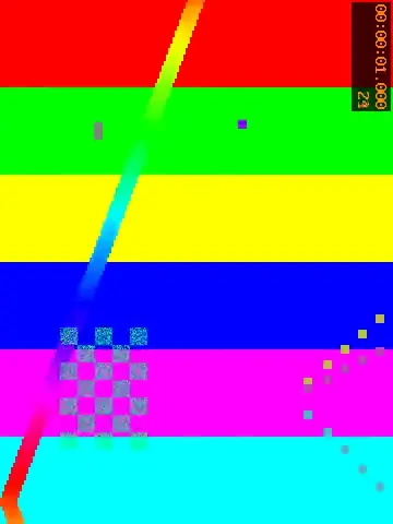 Example video frame rotated 90 degrees to the right